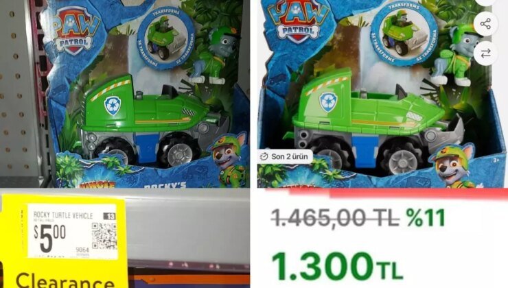 ABD’de 5 dolara satılan oyuncak, Türkiye’de 1300 liraya satılıyor